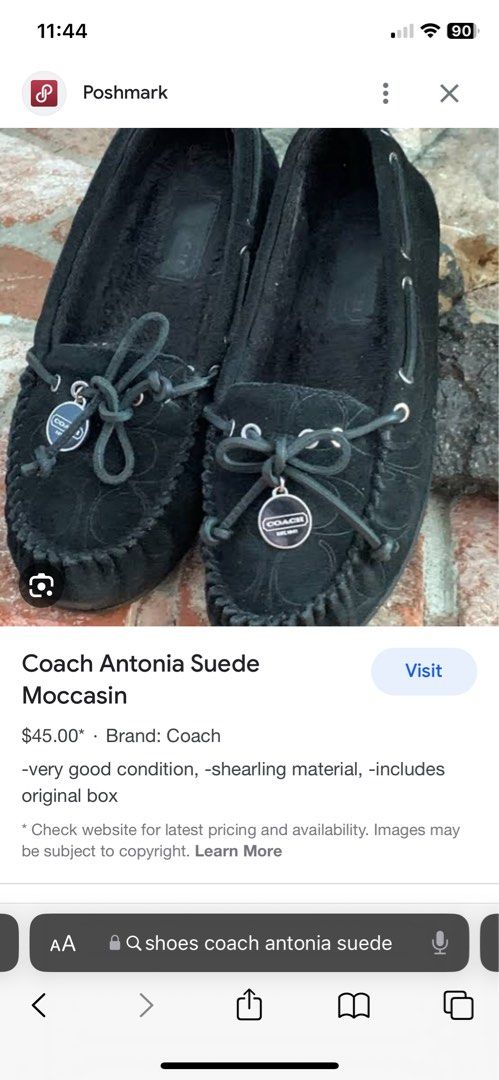 Coach antonia moccasins store