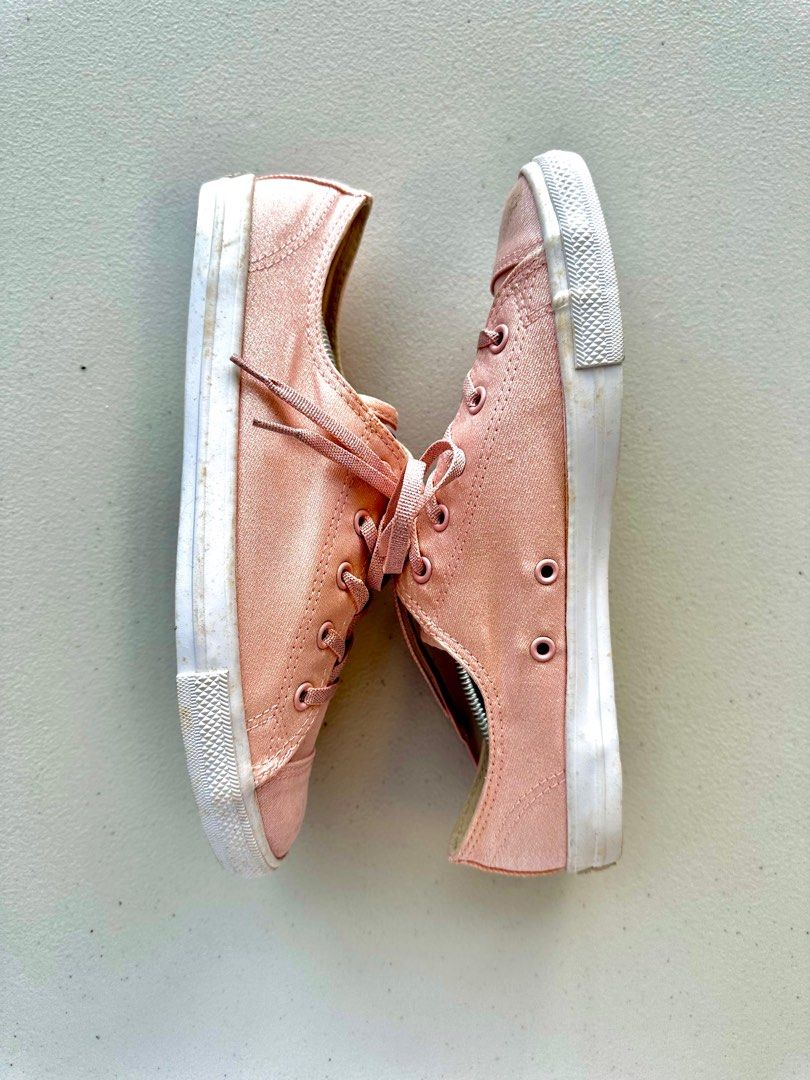 Converse basse rose on sale gold