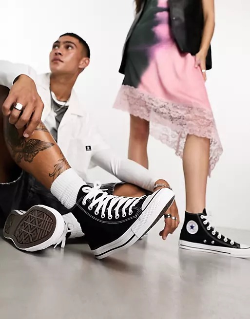 Converse Chuck Taylor All Star HI Unisex Sneakers Black Luxury