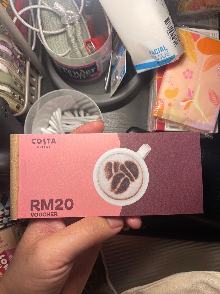 COSTA COFFEE VOUCHER, Tickets & Vouchers, Vouchers on Carousell