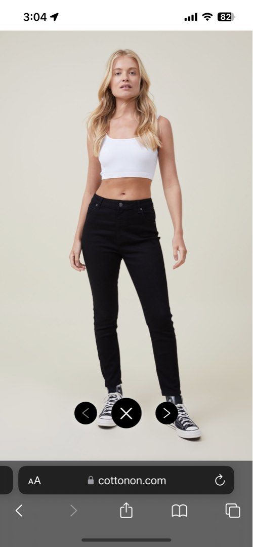 Cotton on black ripped jeans sales