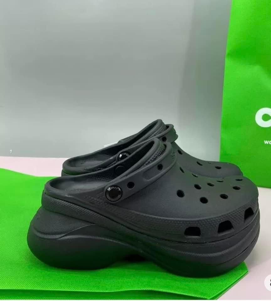 CROCS (HEELS), Women's Fashion, Footwear, Slippers and slides on Carousell