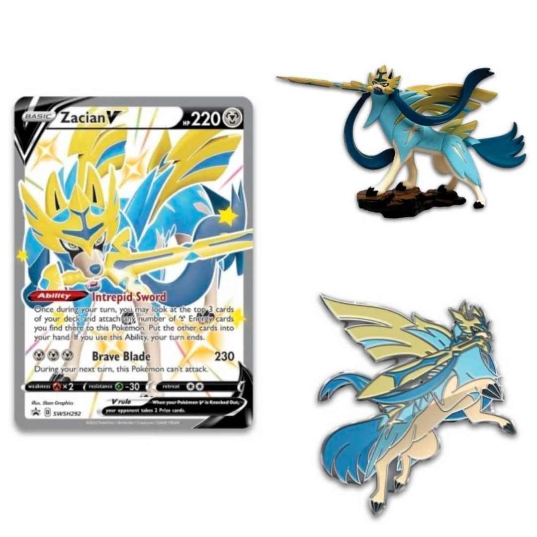 Pokémon Crown Zenith Premium Figure Collection Shiny Zacian - BLUE