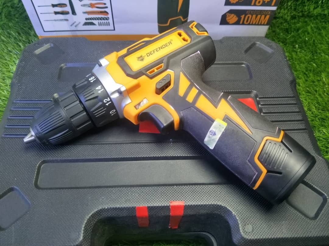 Defender cordless drill 18v discount