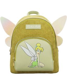 Disney Classic Characters Tinkerbell Corduroy Mini Backpack With Applique Wings 🩵 Preorder eta 3-4 weeks after payment confirmation  💜 50% down payment required