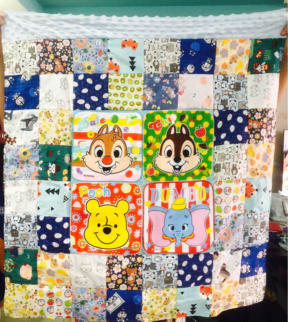 Disney Patchwork Disney square patchwork blanket, Furniture & Home Living, Bedding ...