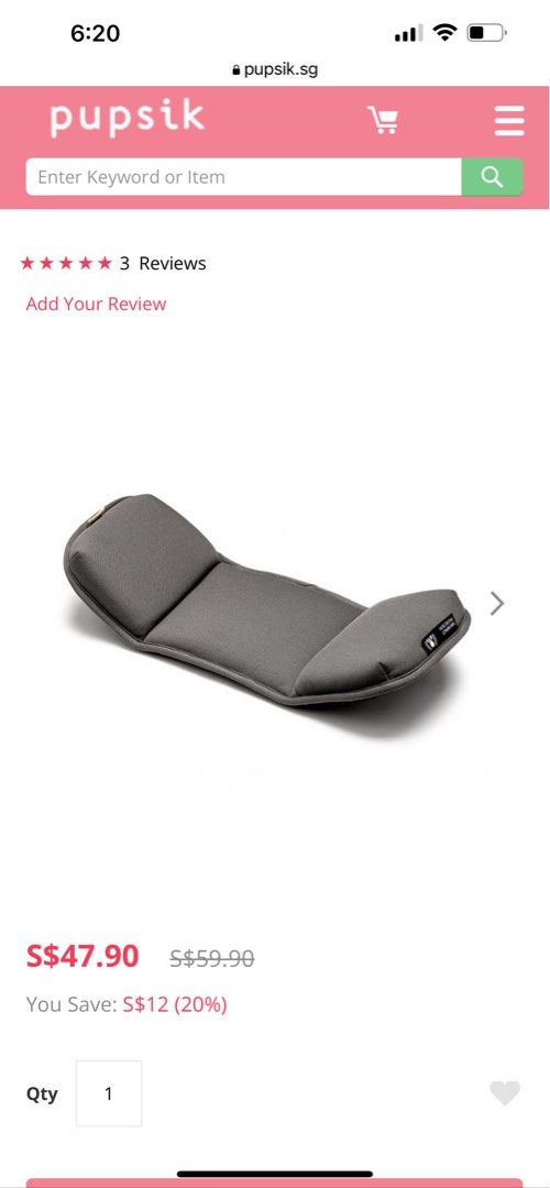 Doona head support installation outlet