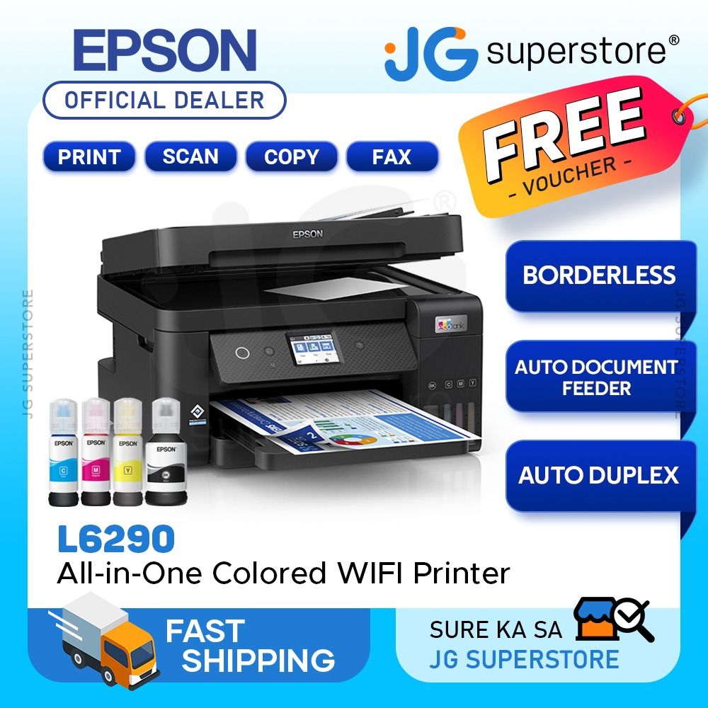Epson EcoTank L6290 A4 Duplex All-in-One Refillable Ink Tank Borderless ...