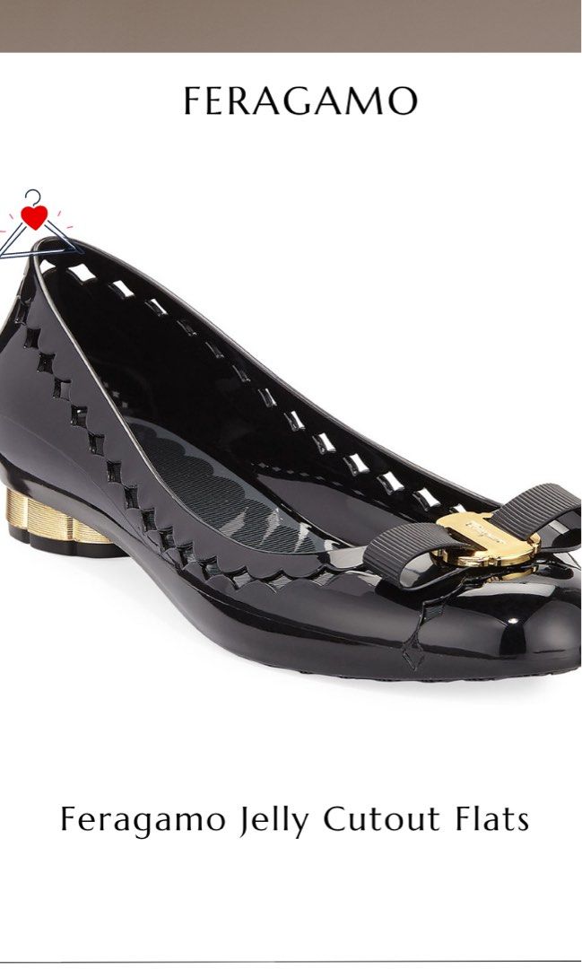 Feragamo Jelly Cutout Flats Women s Fashion Footwear Flats on