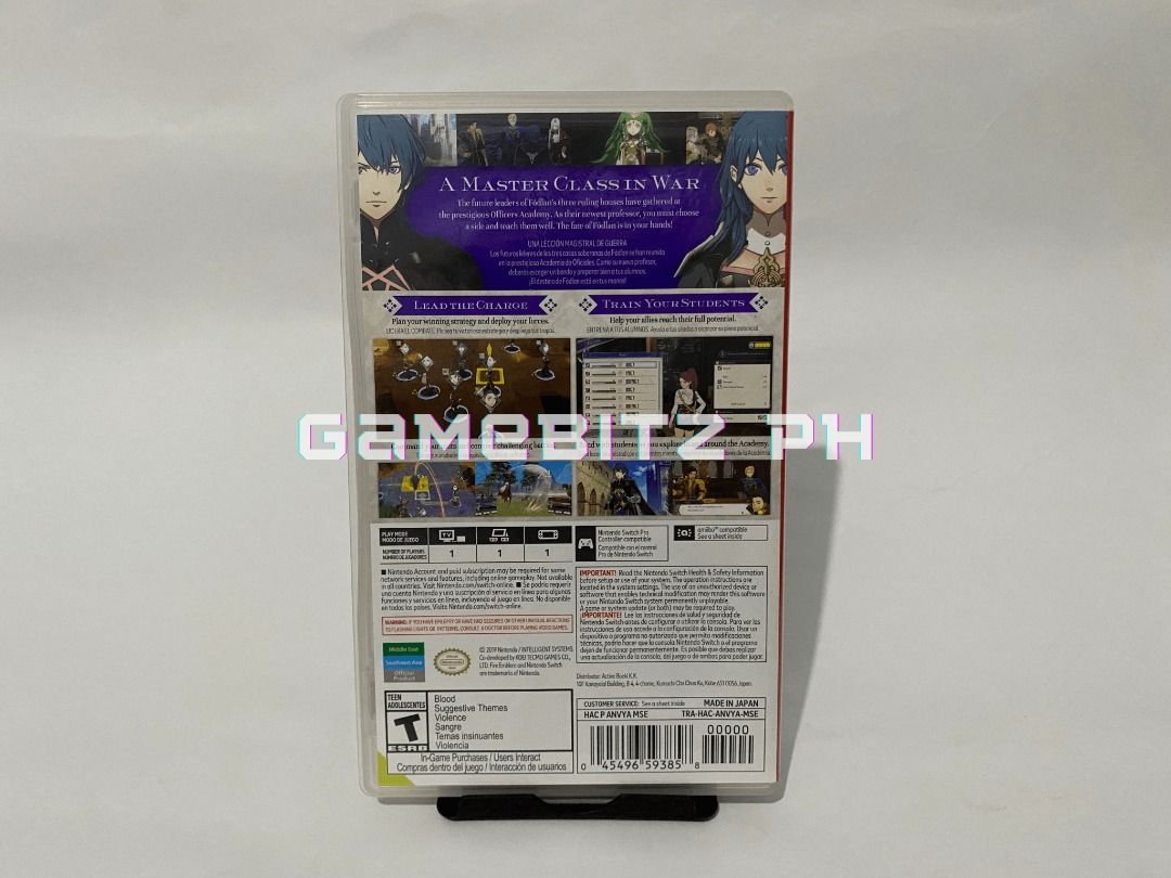 Fire Emblem Three Houses Nintendo Switch Lite Oled Game (Category: Nintendo) located in Tarlac. Submitted by gamebitzph (Listing ID 1251739642, Image 2). Description: Fire Emblem Three Houses for Nintendo Switch/Lite/Oled Pre-owned/Used The game cartridge has been tested and working location: Tarlac area shipping: J&T or LBC (payment first via gcash or bank account. buyer will shoulder the shipping fee) COD is also available Message us for any in