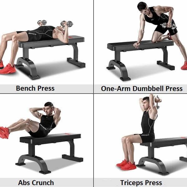 Exercises with flat bench store