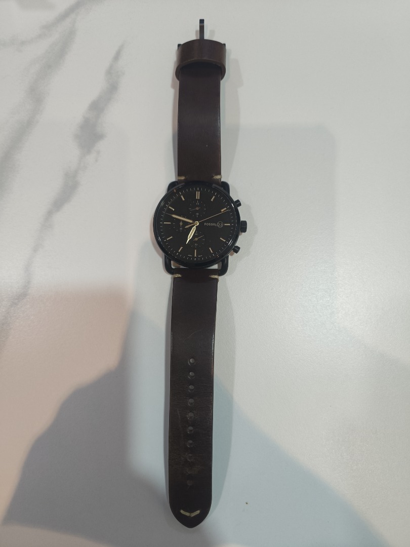 Fossil the hot sale commuter black