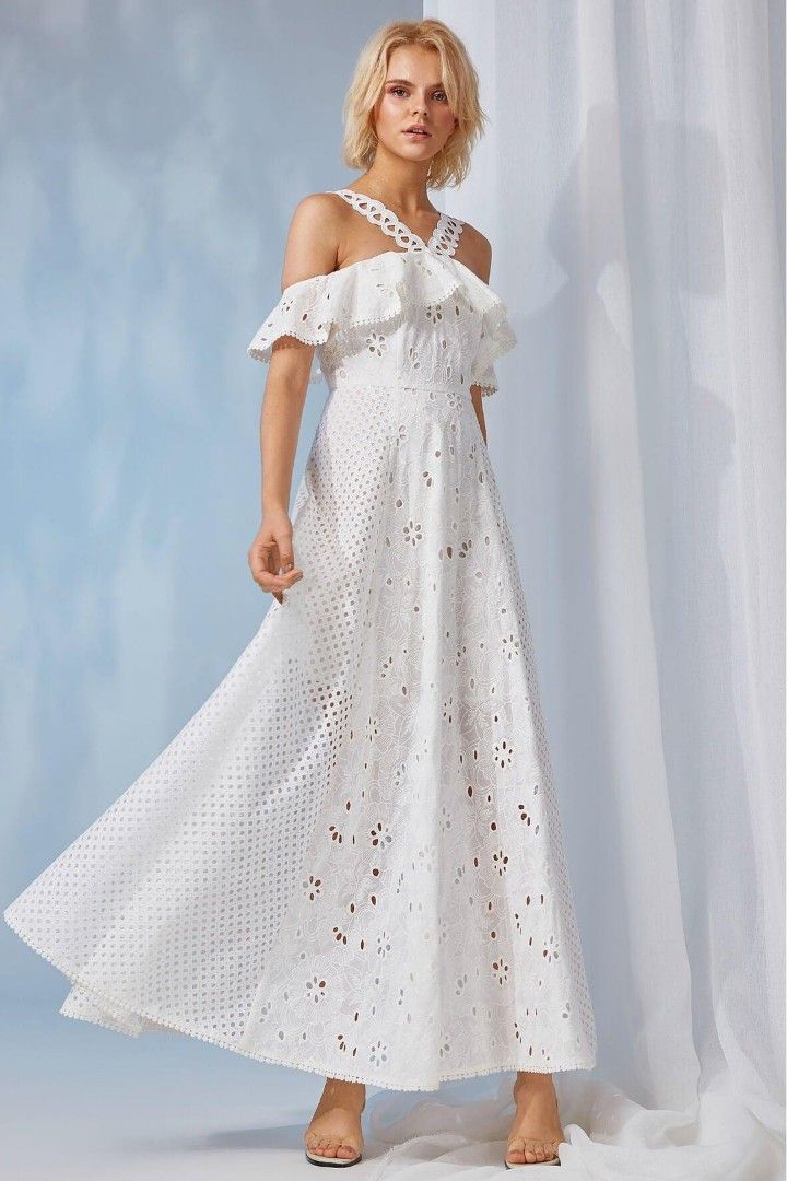 Foxiedox white lace dress 2025