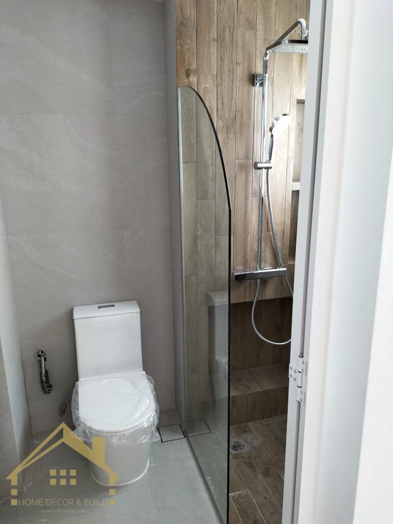 👍Arch Shape Frameless Shower Screen Fixed Panel👍63109200135169113