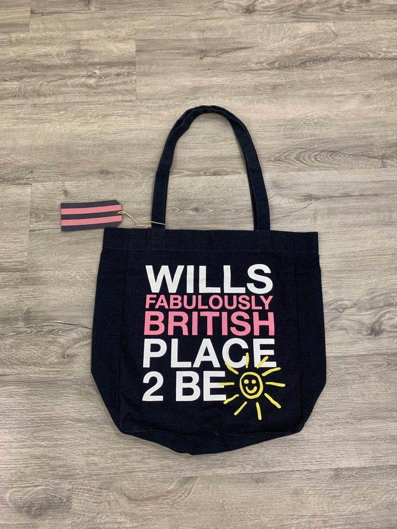 FREE POSTAGE from UK Jack Wills tote book bag navy new with tag unisex college tuition man woman boy girl recycle Women s Fashion Bags Wallets Tote Bags on Carousell
