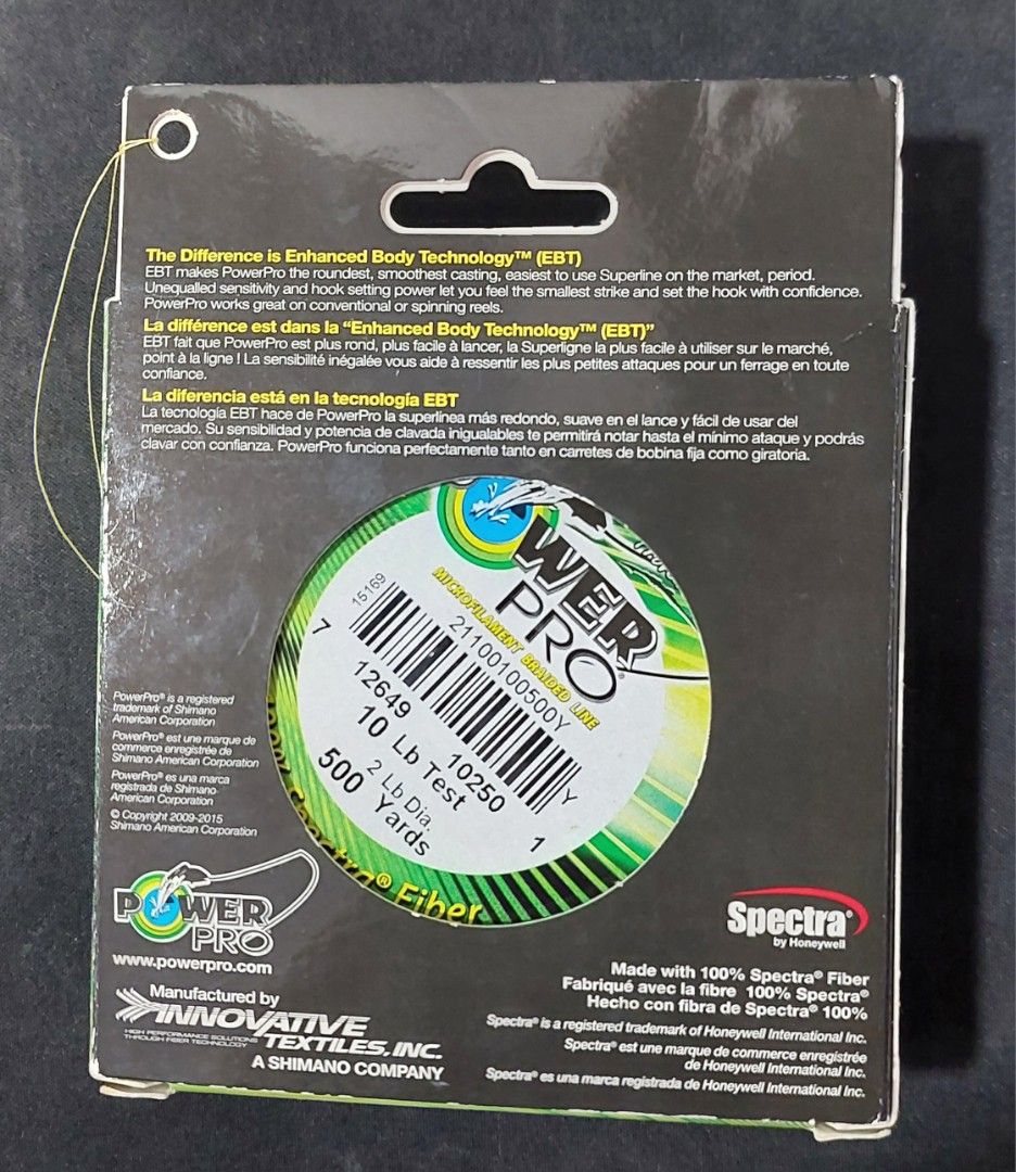 FS: Fishing PowerPro Braided Spectra Line 10lb 500yds Yellow color, Sports  Equipment, Fishing on Carousell