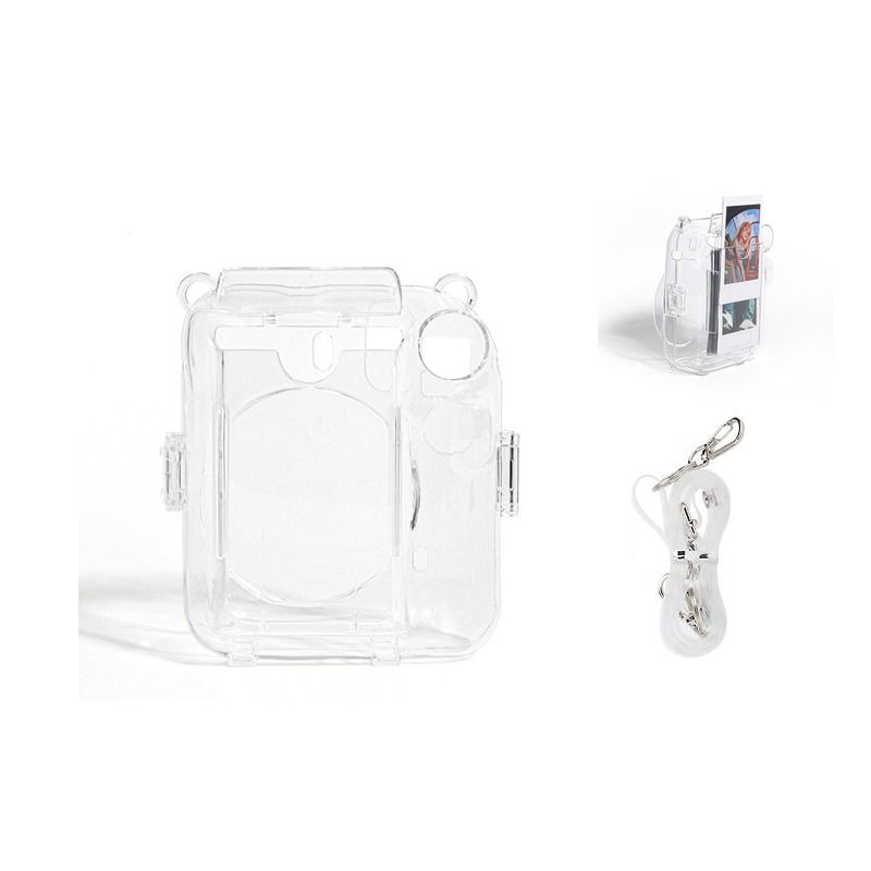 Fujifilm Instax Mini LiPlay Camera Case Instant Film Camera Crystal PVC  Transparent Protector Shell Cover