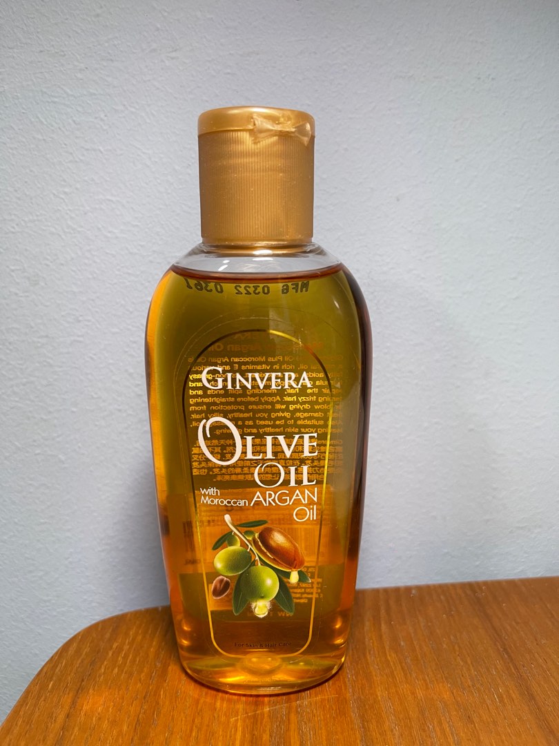 Ginvera Olive Oil with Moroccan Argan oil for hair, Beauty & Personal