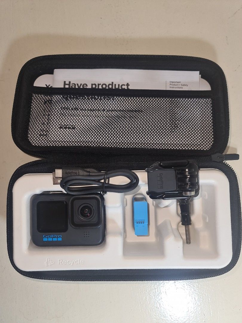 GoPro HERO 10 (Category: Video Cameras) located in Makati City. Submitted by harvesting_game (Listing ID 1251654629, Image 1). Description: GoPro HERO 10 camera complete with 1 battery pack, charging cable, camera mount, and carrying case. used this twice only. Great camera for still shots or video use. Perfect for action/sports shots. Takes very stable video footage. Very handy and compact. You can carry it in your pocket. Lightweight. May be at