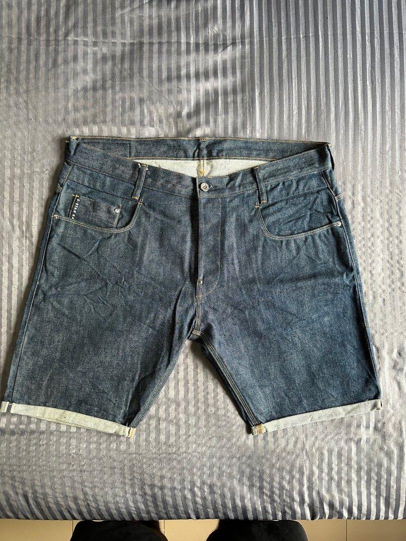 Raw best sale denim shorts