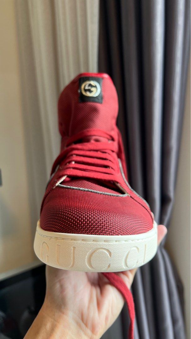 Gucci High Top Lace up Sneaker Authentic Men s Fashion