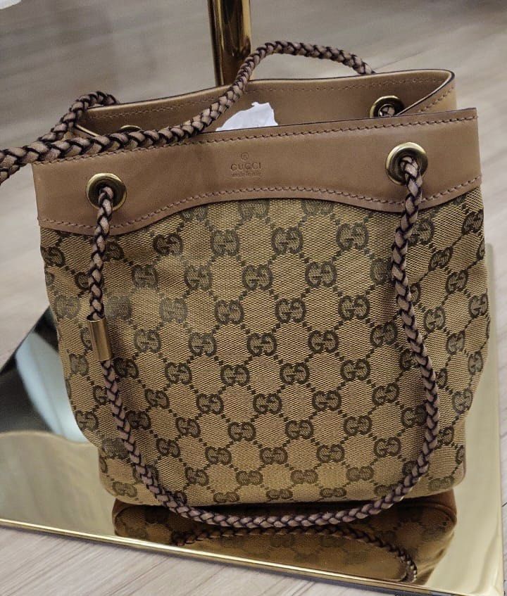 Gucci small new arrivals monogram bag