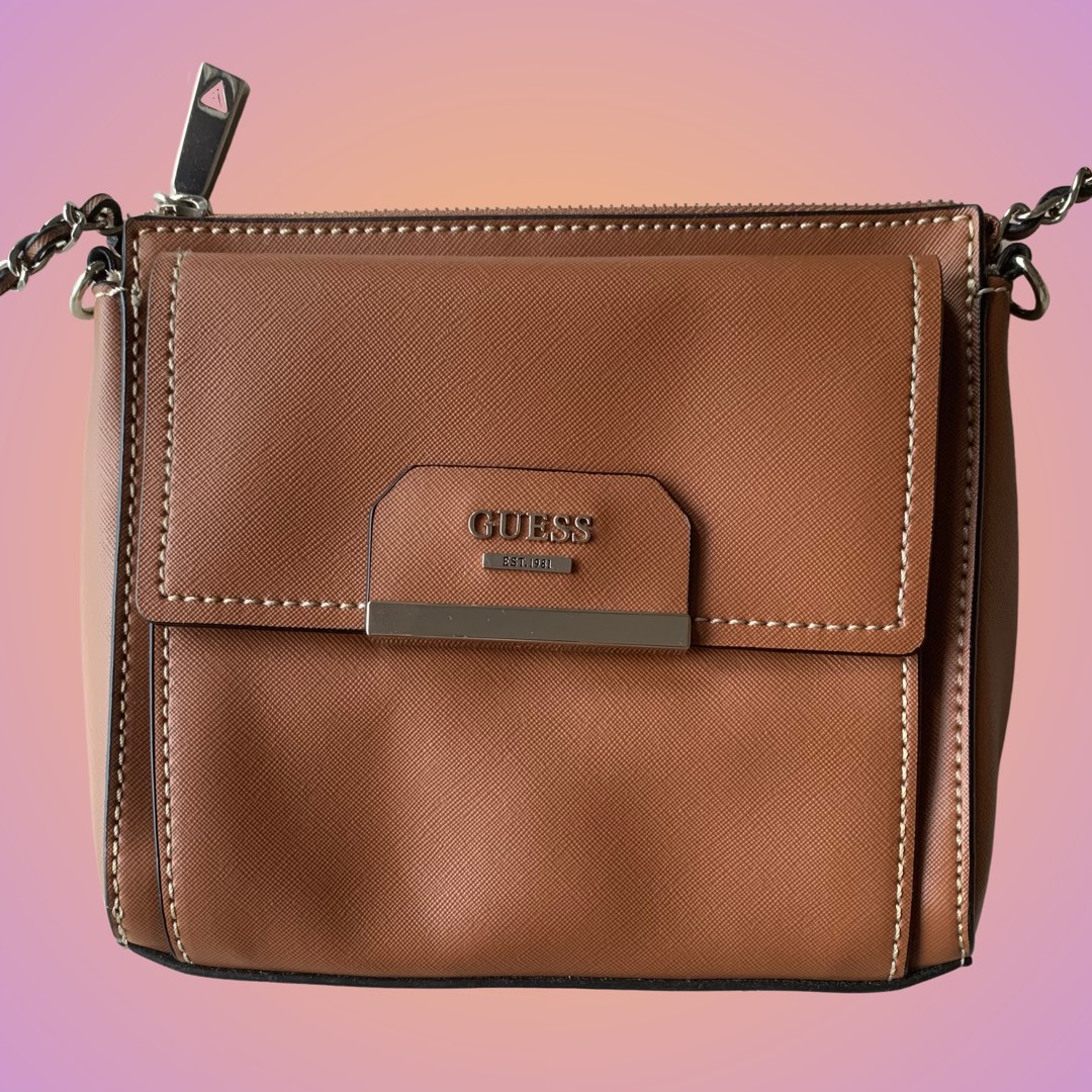 New Women's Guess Pink Black Satchel Purse Crossbody Bag small handbag w/  handle | eBay
