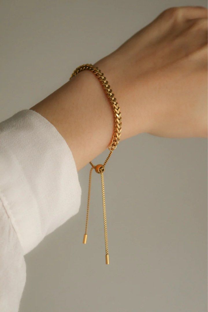 Gold bracelet cheap adjustable