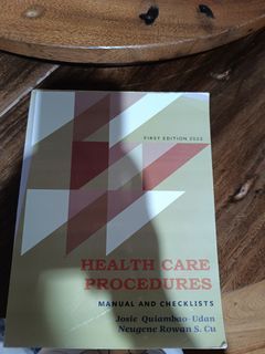 Health Care Procedures by J. Udan