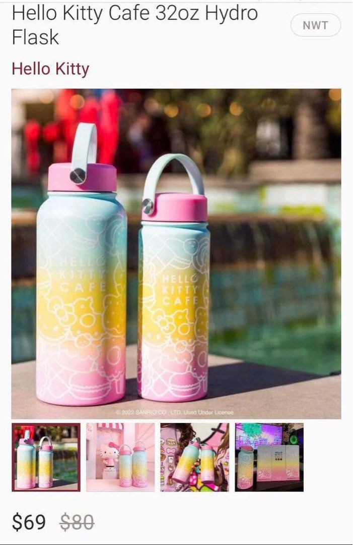 Hello kitty cafe thermos 32 oz top