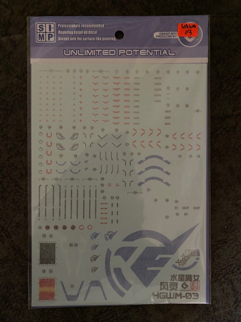 Hg Gundam Aerial + Evo decal, Hobbies & Toys, Toys & Games on Carousell