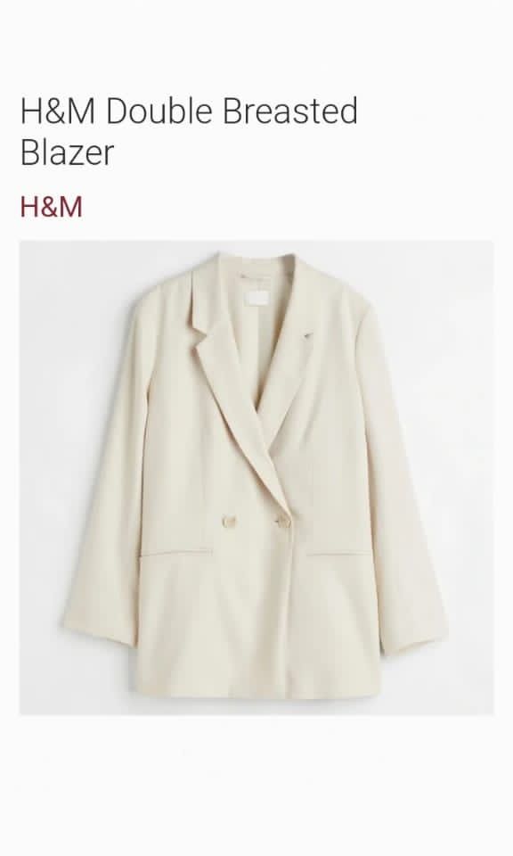 H and online m cream blazer
