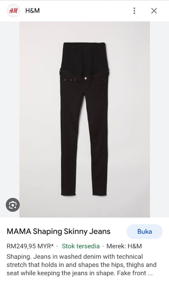 H&m mama store shaping skinny jeans