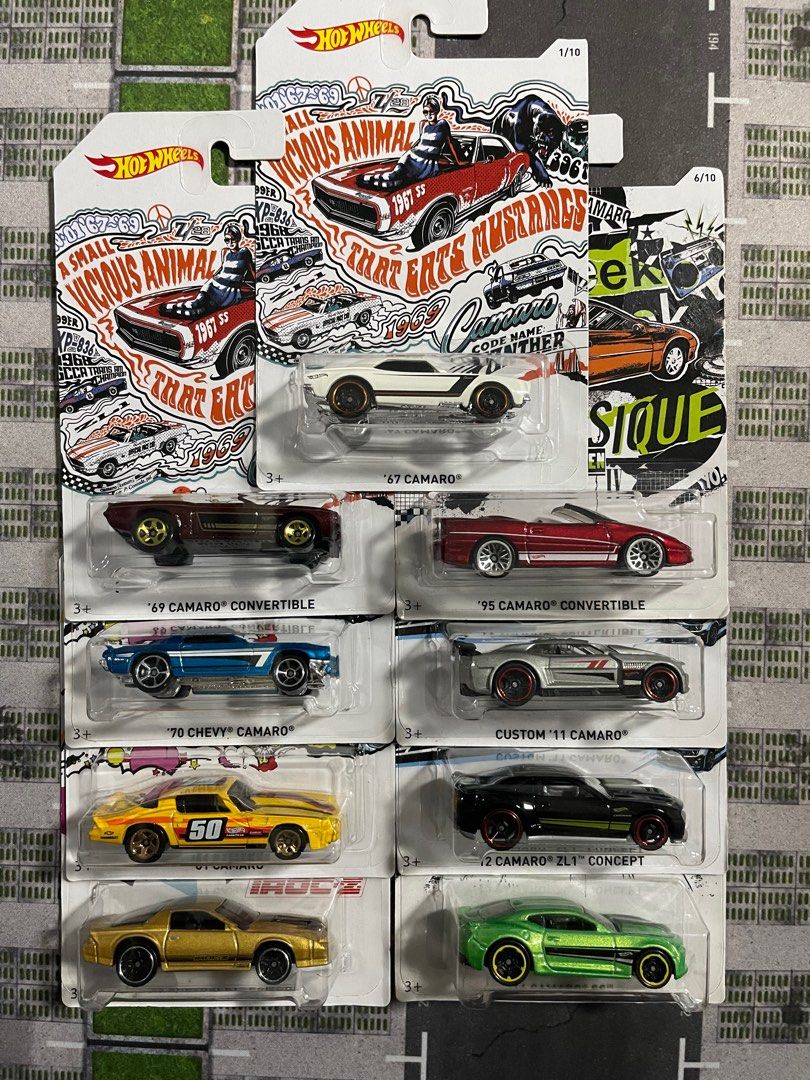 Hot Wheels 50th Anniversary Camaro Series 2017 Hobbies Toys
