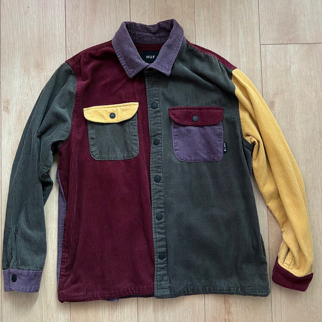 Huf cord block long sleeve 2025 overshirt