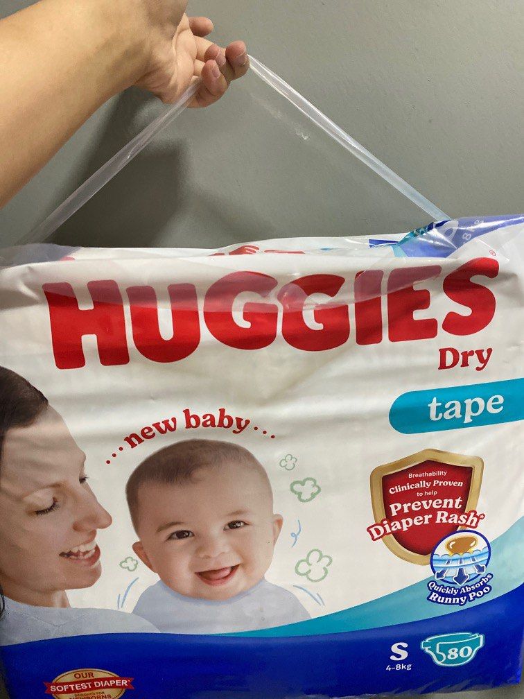 Huggies dry taped diapers small size deals