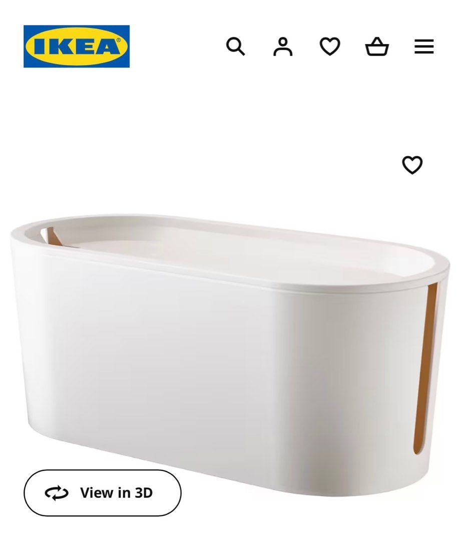 IKEA Cable Management Box with Lid, Furniture & Home Living, Home
