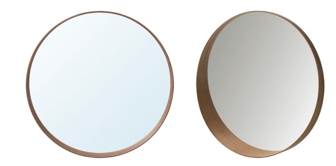 IKEA Stockholm Mirror, walnut veneer, 80 cm, Furniture & Home Living