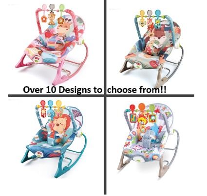 Infant to Toddler Rocker Baby Bouncer Baby Rocker w Toys Supports up to 18KG LSG2844