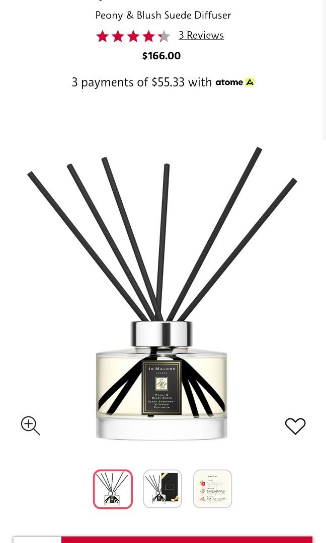 Jo Malone Diffuser Peony Blush Suede Furniture Home Living