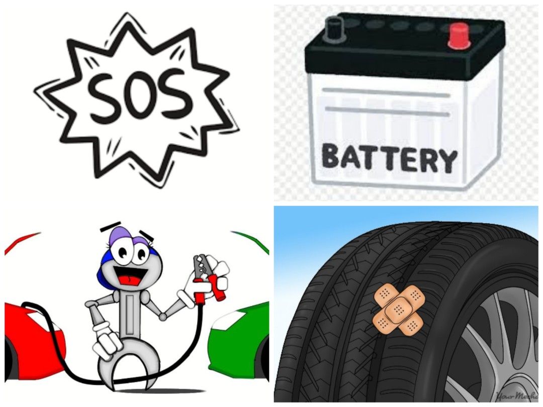 Jump start/Tyre patching/Bike battery replacement/Jumpstart/Aerox