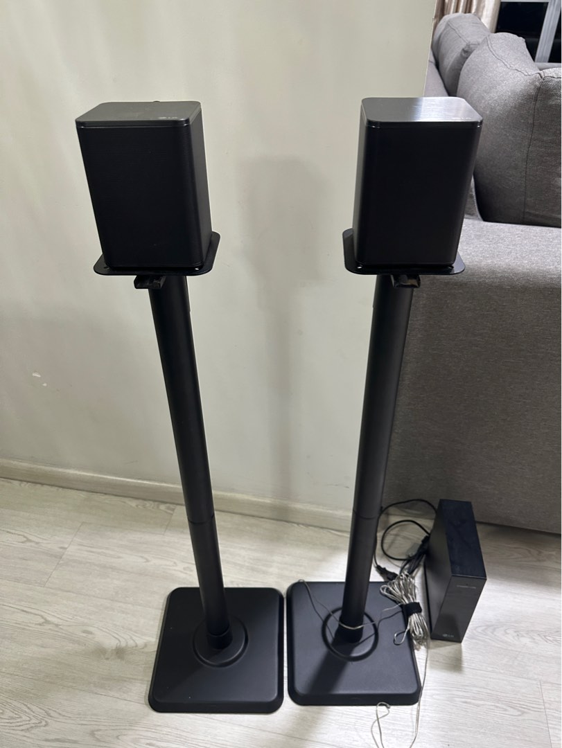 LG rear speakers with stand