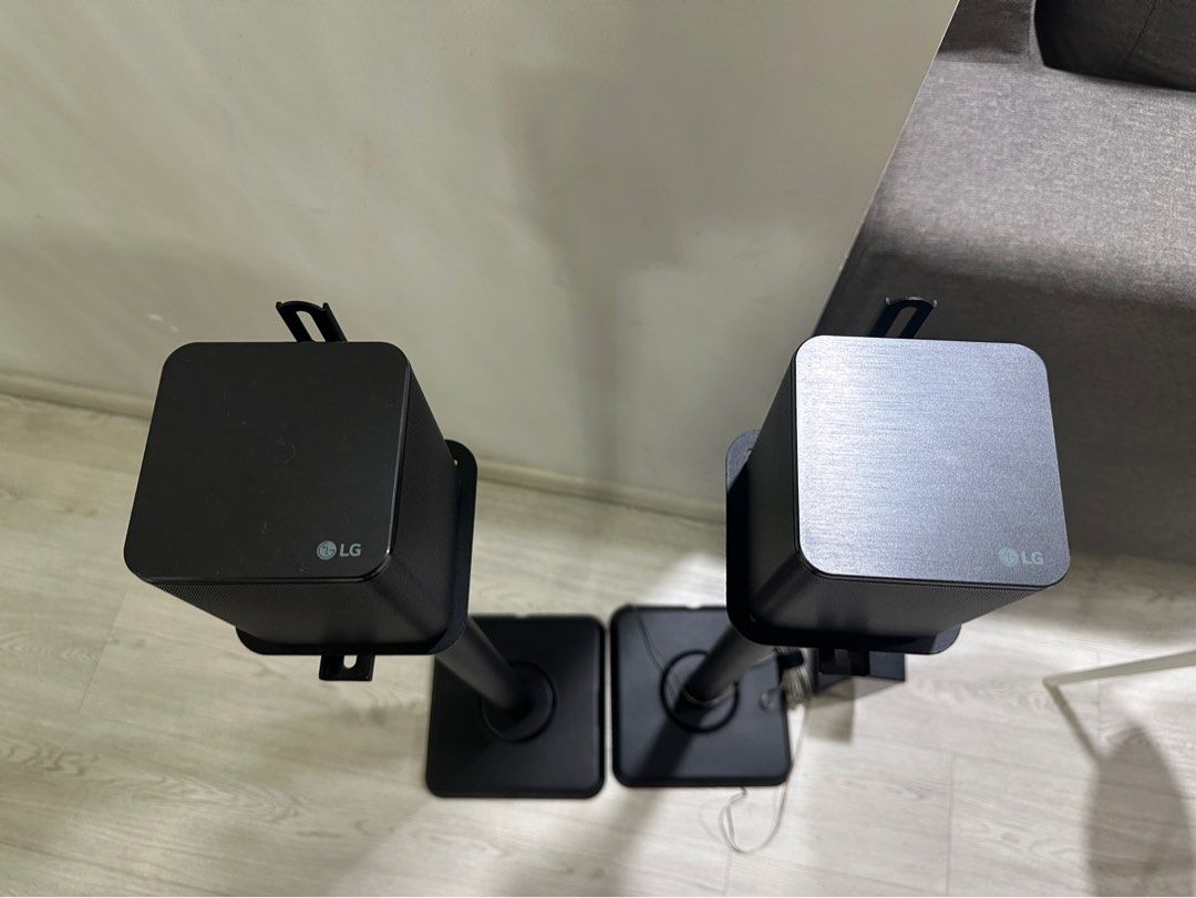 LG rear speakers with stand, Audio, Soundbars, Speakers & Amplifiers on