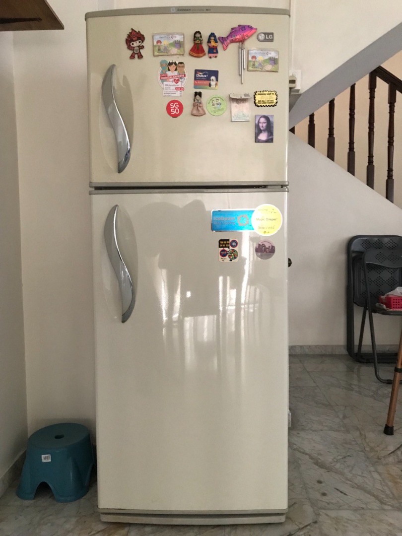 LG Refrigerator Double Door Ice Beam Cooling, TV & Home Appliances