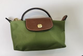Longchamp Le pliage original pouch with handle lichen Bag