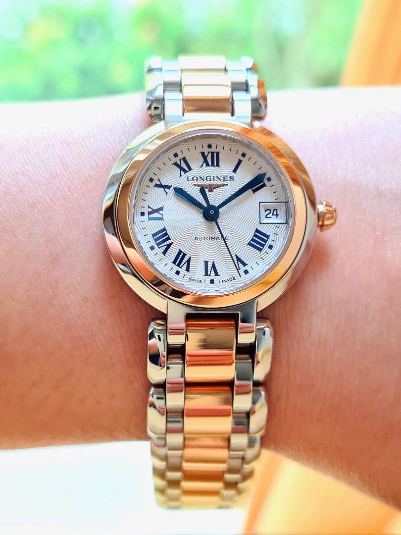 Longines rose gold ladies watch top