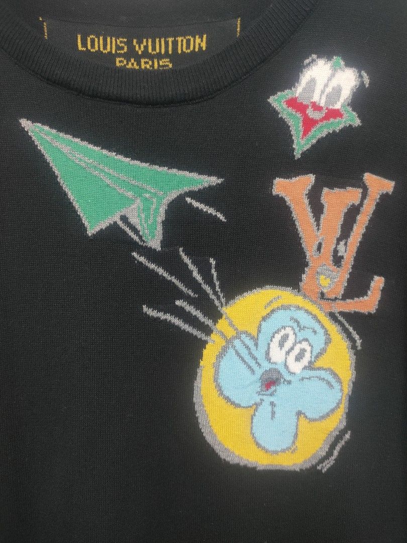Louis Vuitton Monogram Comics Intarsia T-Shirt Multiple colors Cotton  ref.803963 - Joli Closet