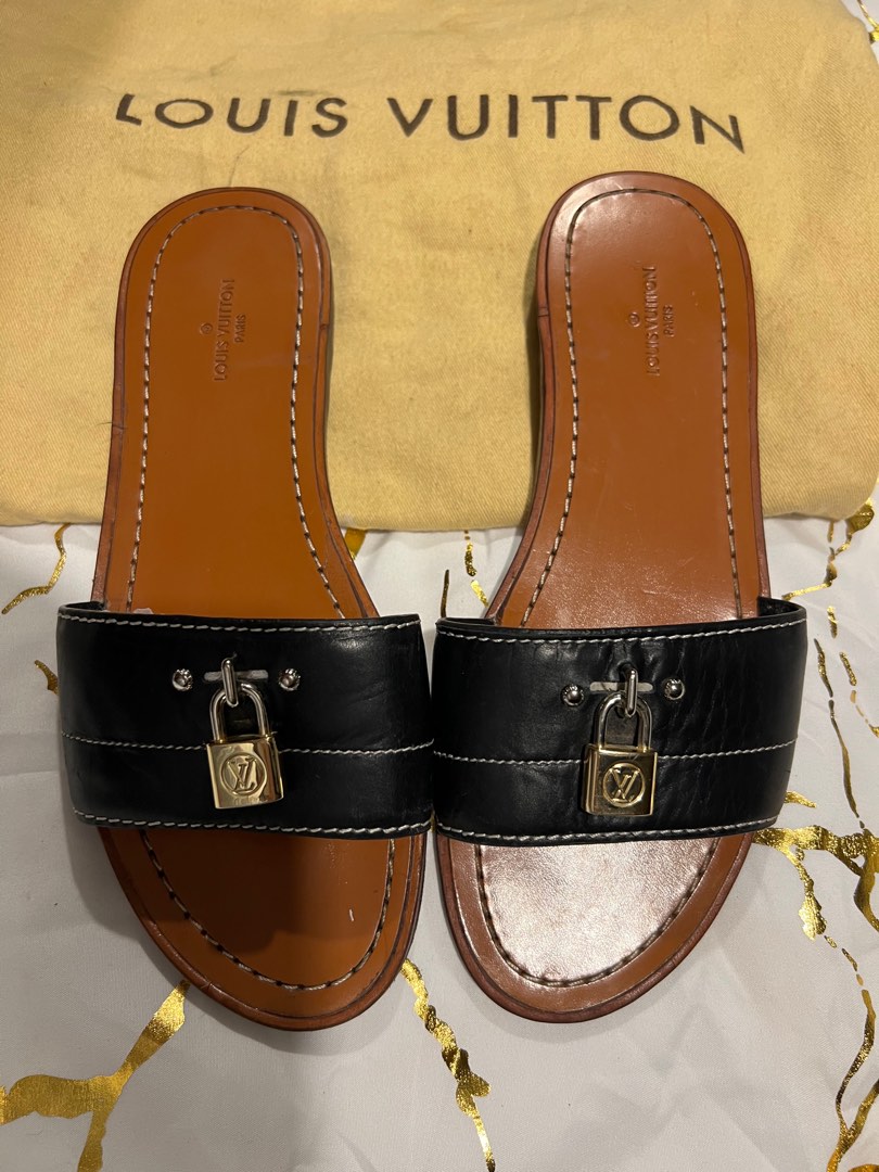 LOUIS VUITTON LOCK IT MULE, Women's Fashion, Footwear, Flipflops and Slides  on Carousell