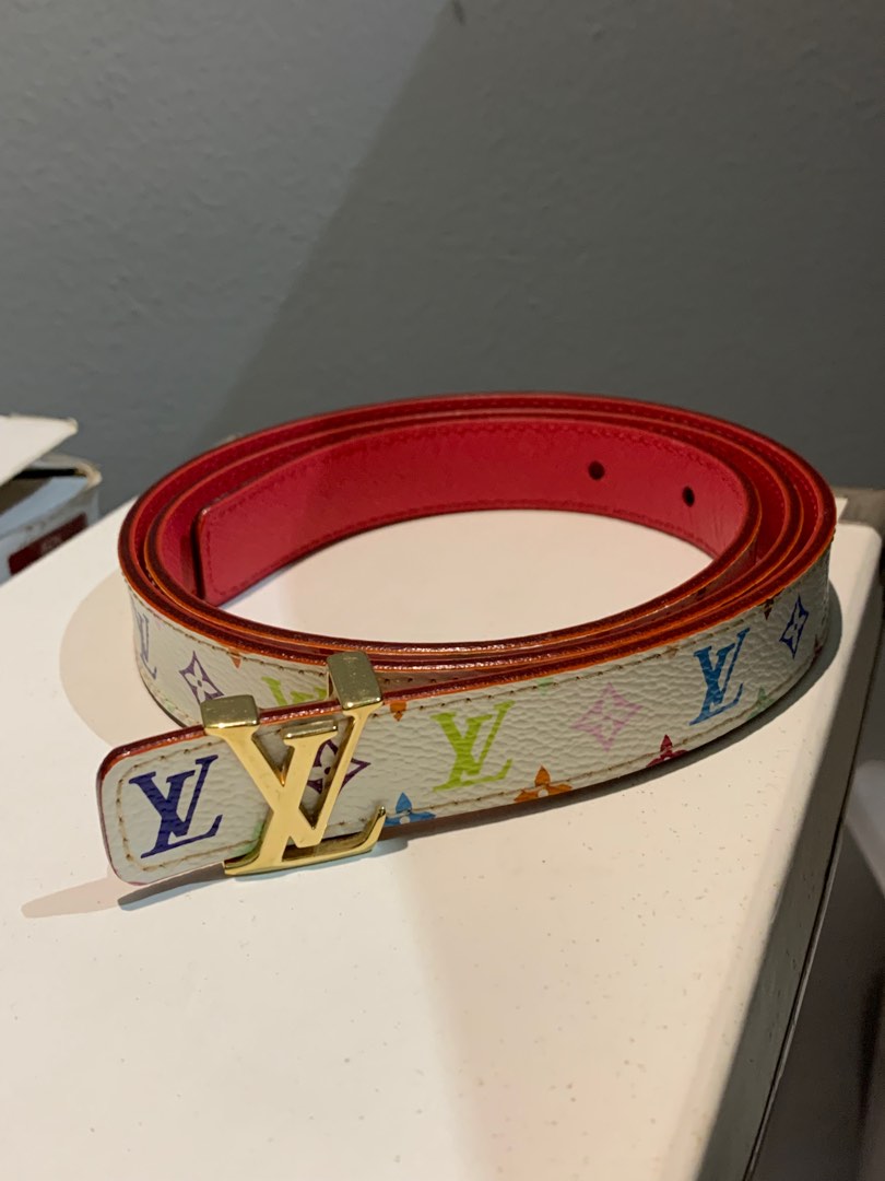SOLD💖 Authentic Louis Vuitton Takashi Murakami LV Monogram Multicolour Belt  (Vintage), Women's Fashion, Watches & Accessories, Belts on Carousell
