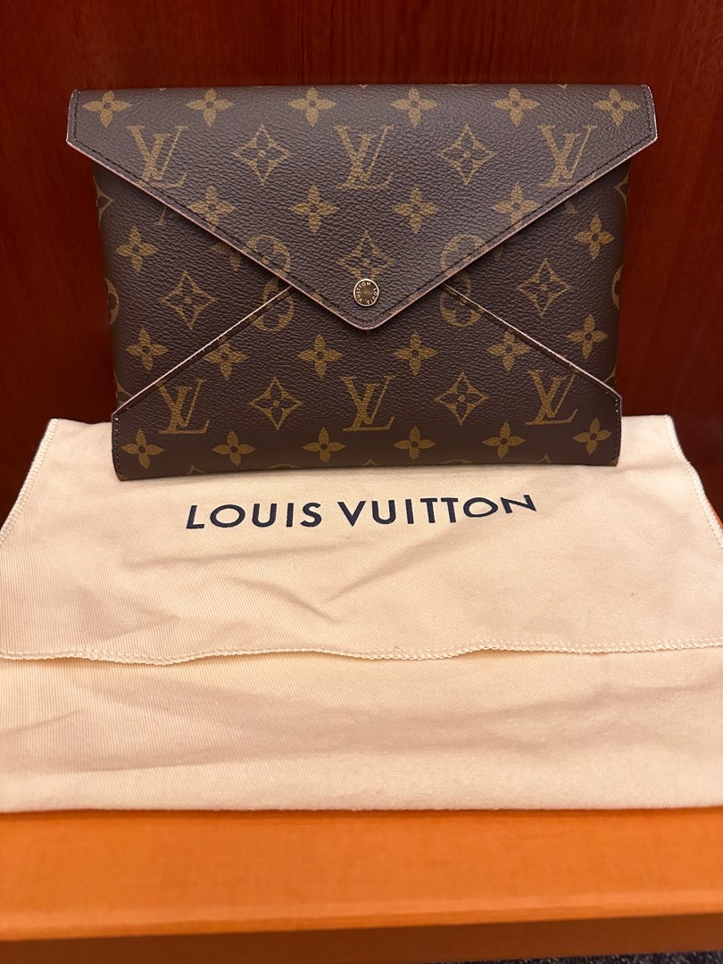 Pre-owned Louis Vuitton Pochette Insert Kirigami Monogram Large Rose  Ballerine